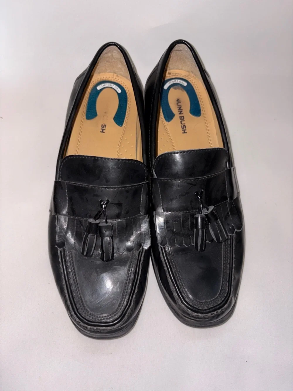 Nunn‎ Bush Black Leather Tassel Keaton Kiltie Loafers - Men Size 12